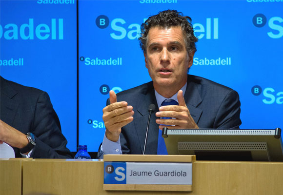 Jaume Guardiola, consejero delegado de Banco Sabadell. Foto: hispanidad.com