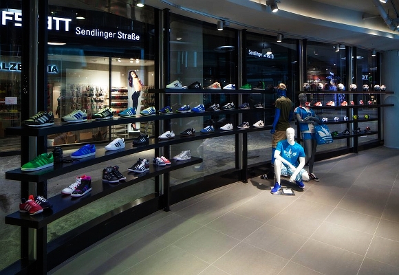 Adidas concept store in Munich