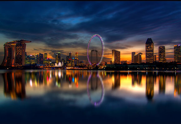 Singapore property market skyline