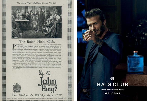 Original 1920s Haig "Clubman; advert and the HAIG CLUB