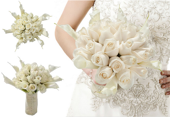 white rose calla lily bridal fs
