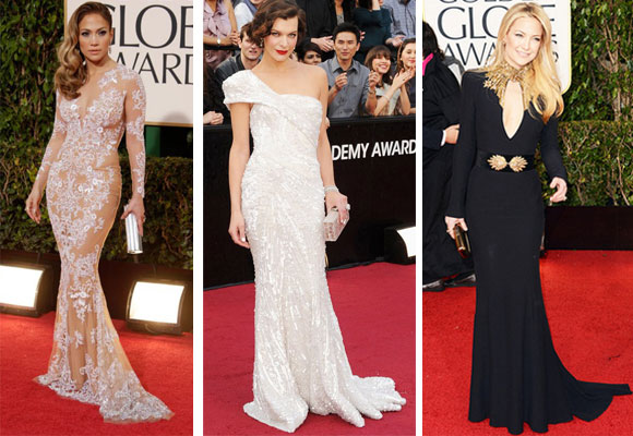 Jennifer López, Mila Jovovich y Kate Hudson con sus clutch