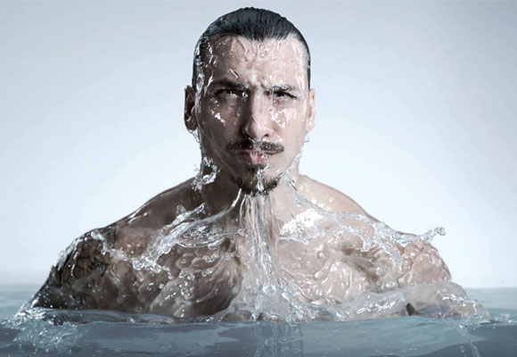 Zatlan Ibrahimovic es imagen de las aguas suecas Vitamin Well