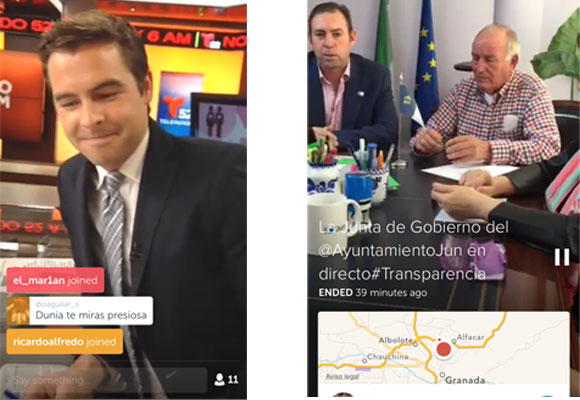 Emisión en directo de Telemundo y la Junta de la Alcaldía de Jun (Granada)