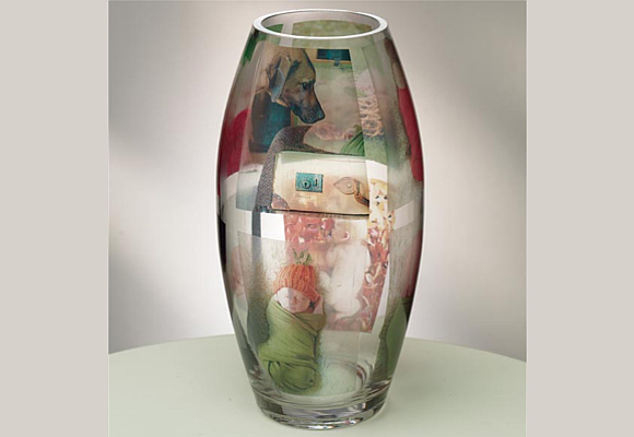 Photo Memory hand -Made Vase