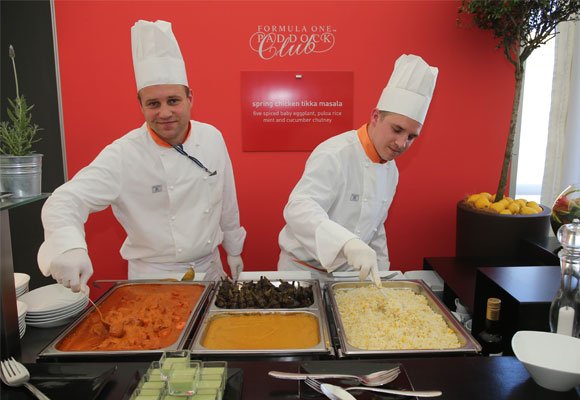 El excelent catering fue elaborado por chefs internacionales