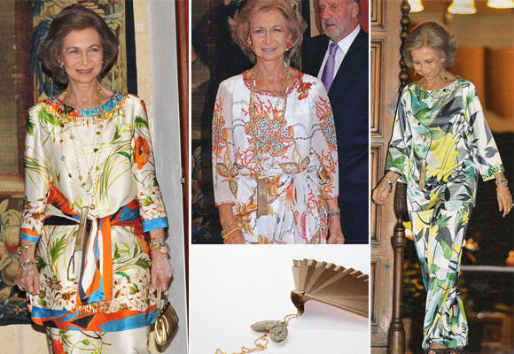 La reina Sofía es una habitual portadora de los abanicos 'La Morenita'