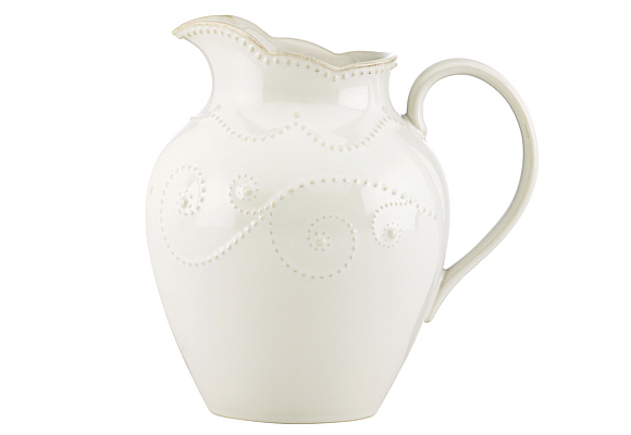 Lenox 'French Perle' White Pitcher