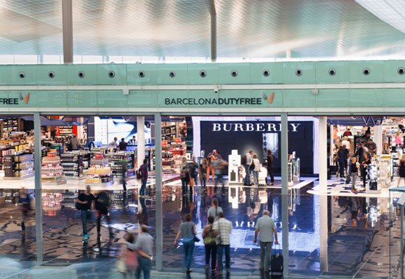 Tienda Burberry en el aeropuerto de El Prat de Barcelona