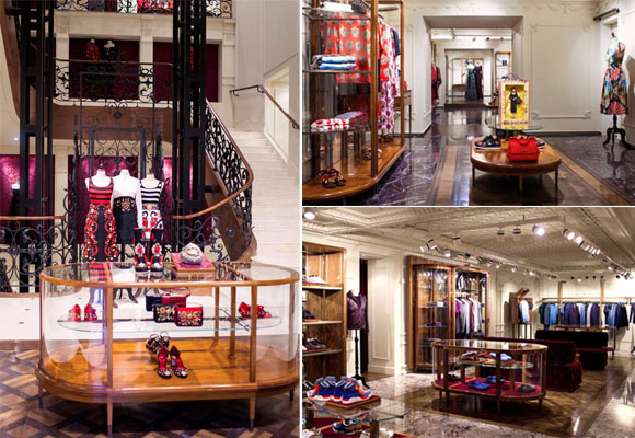 Distintos espacios de la nueva boutique de Dolce&Gabbana en Moscú