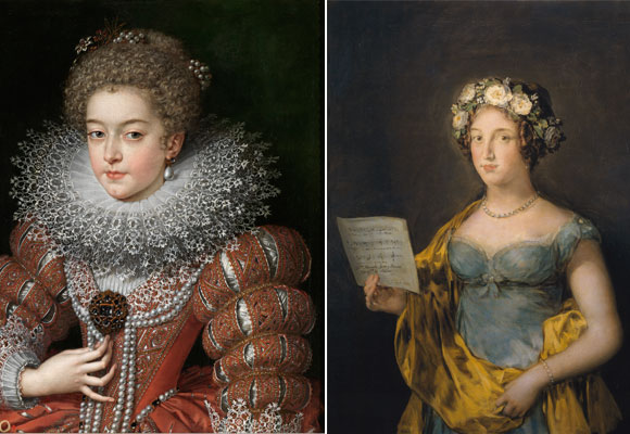 Isabel de Francia reina de España 1615, Frans Pourbus el Joven y la duquesa de Abrantes 1816 de Francisco de Goya
