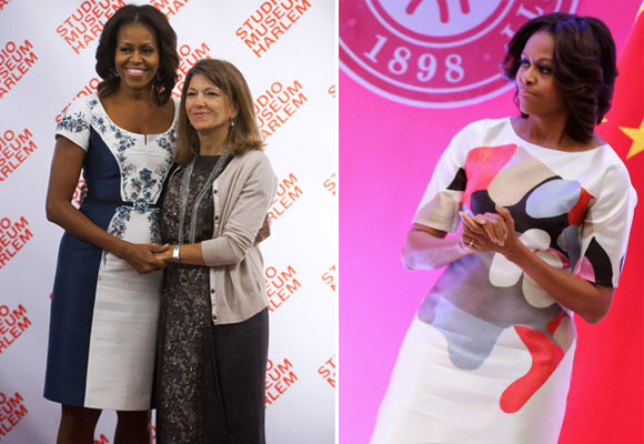 Michelle Obama con diseños de CH en 