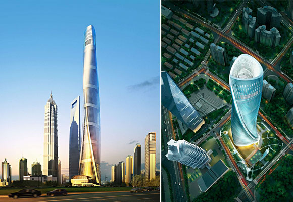 Shangai Tower, distintas vistas