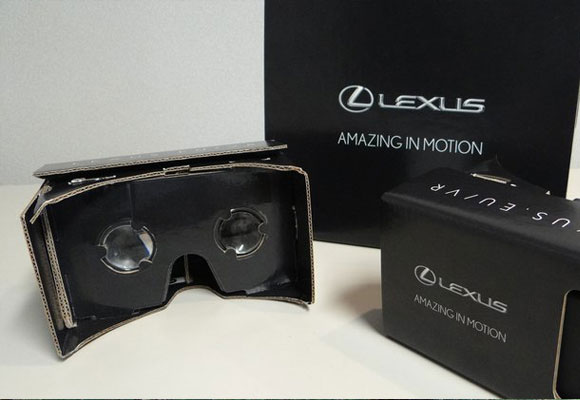 Aparato de realidad virtual de Lexus