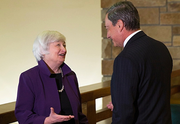 Draghi y Janet Yellen