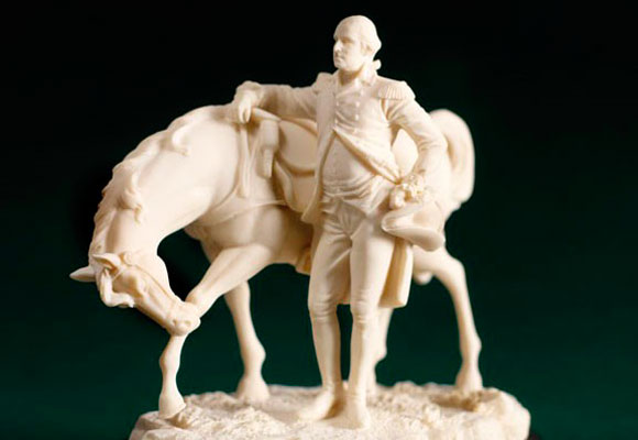George Washington con su caballo. Haz clic para comprar el souvenir