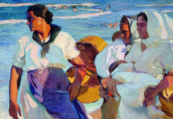 Pescadoras Valencianas (1915), detalle. Joaquín Sorolla. 