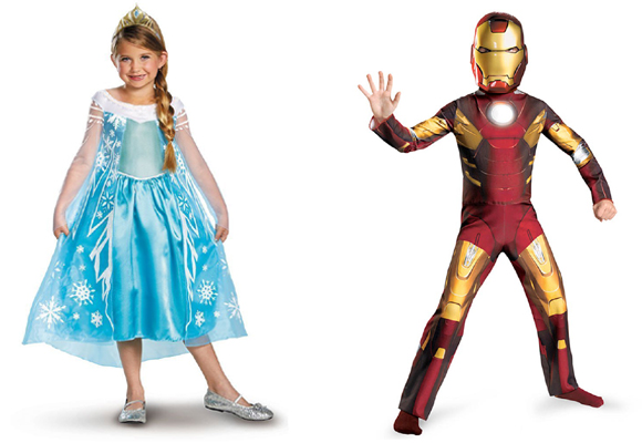 Compra aquí el disfraz de Frozen para ellas y de Ironman para ellos. 