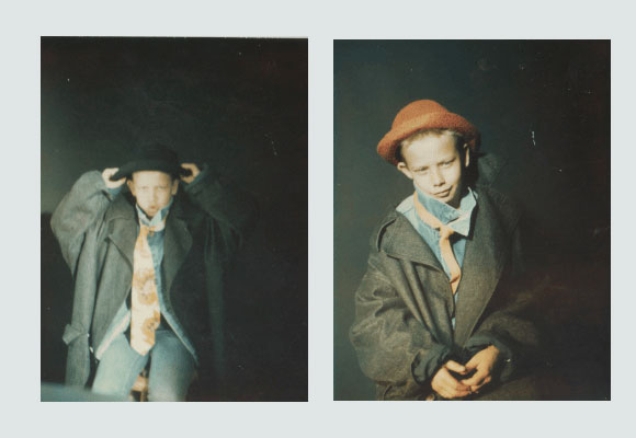 Ian Mathis for The Genius Group September 1984. Polaroids by Tony Viramontes