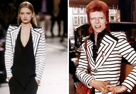 La mítica chaqueta de rayas de Bowie inspiró a Givenchy en 