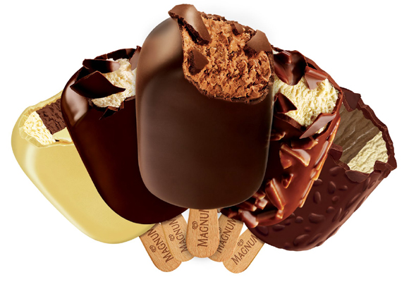 La marca de helados Magnum también está dentro del portfolio de Unilever