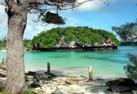Bahia de Kanumera, una de las más visitadas en Nueva Caledonia