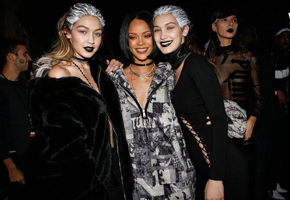 Gigi y Bella Hadid fueron las estrellas del desfile de Rihanna