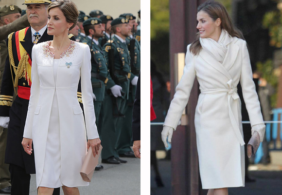 La Reina Letizia adora vestir de blanco tanto en verano como en invierno