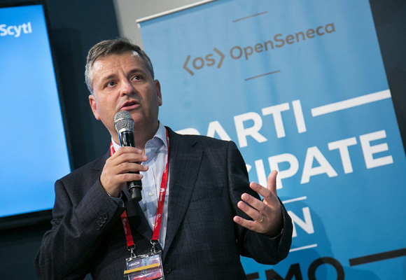 Pere Vallès, CEO de Scytl, durante la presentación de OpenSeneca