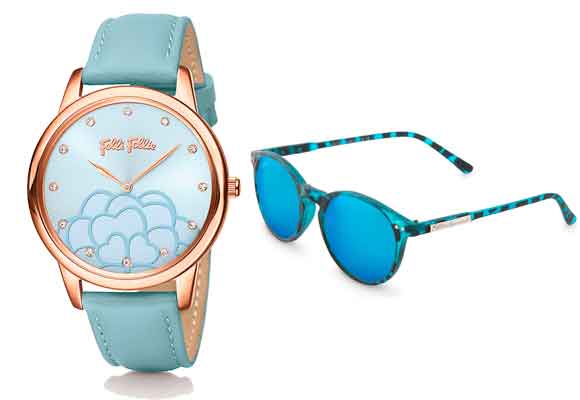 Combina tus complementos y compra aquí este fantástico reloj de Folli Follie y las gafas de 