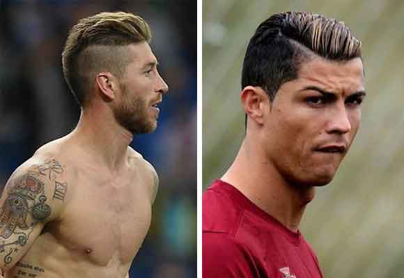 Sergio Ramos o Cristiano Ronaldo son algunos de los futbolistas que más cambian de look