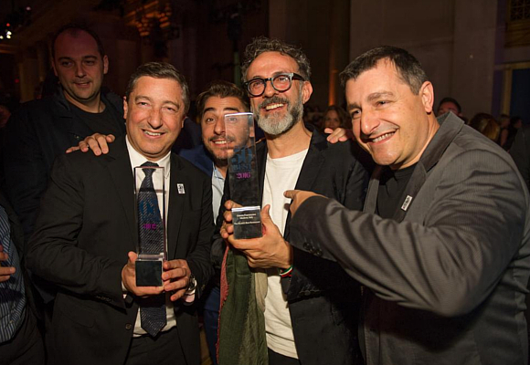 Massimo Bottura y los hermanos Roca, primero y segundos del ranking