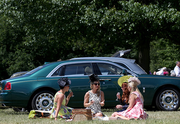 ASCOT, ENGLAND - JUNE 18: General views of Car Park One during Royal Ascot 2015 at Ascot racecourse on June 18, 2015 in Ascot, England. (Photo by Miles Willis/Getty Images for Ascot Racecourse)