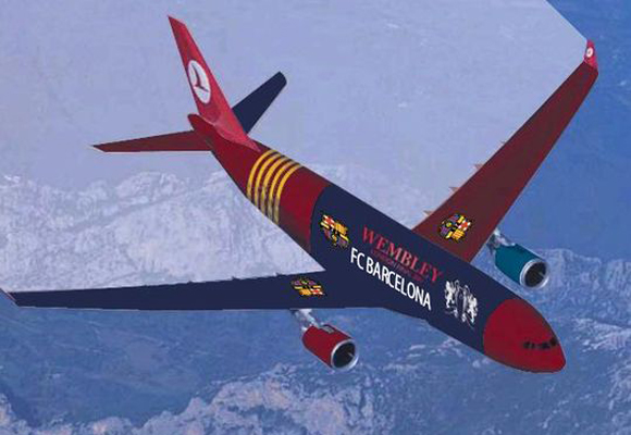 El Barcelona también ha contado con aviones privados para sus jugadores