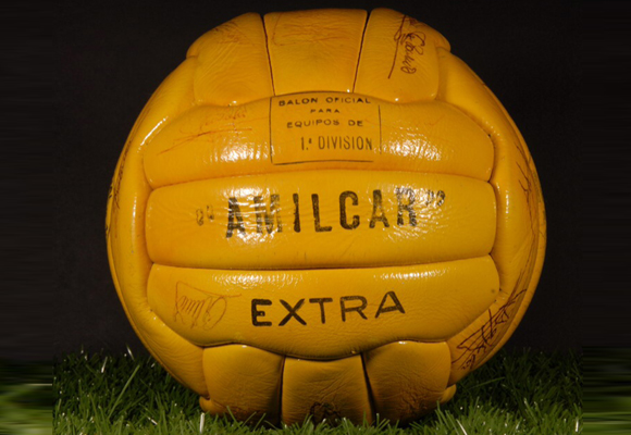 Amilcar, el primer balón con el que se jugó en la liga española