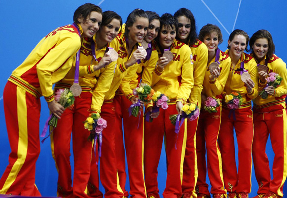 Las 'sirenas' españolas lograron el bronce en Londres