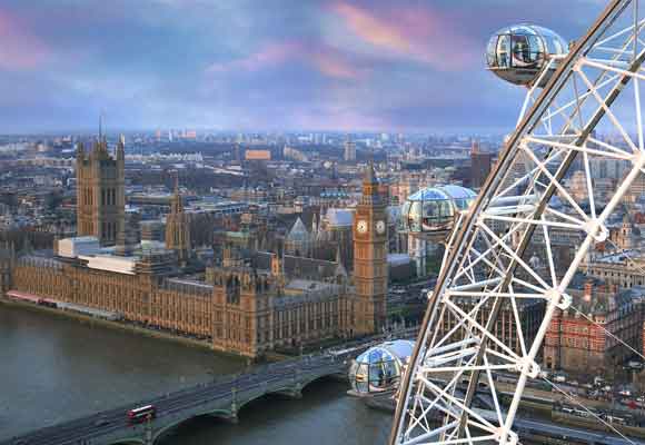 El London Eye, uno de los lugares más visitados de Londres