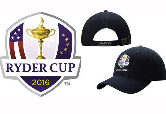 Logo de la Ryder Cup y gorras de la Ryder Cup