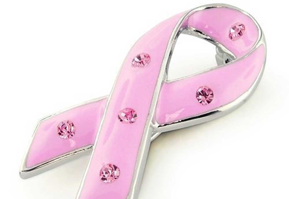 Think pink ribbon Pin lazo rosa para vestiditos, collares