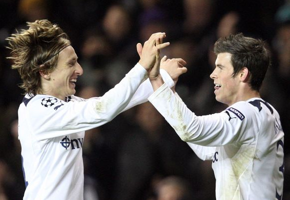 Luka Modric con Gareth Bale en el Tottenham