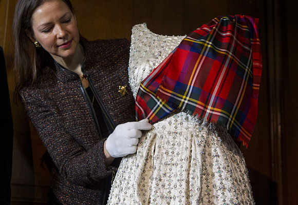 Queen Elizabeth II Norman Hartnell dress