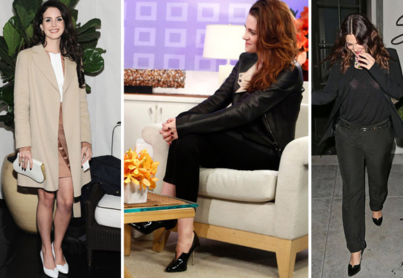 Lana del Rey, Kristen Stewart y Drew Barrymore con zapatos de Pedro Garcia