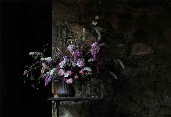 C, D y E La diseñadora estuvo en Cambo State House, Escocia, como florista residente. Fotografía Christin Geall