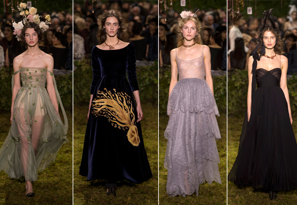 Hadas del bosque en el desfile de Dior