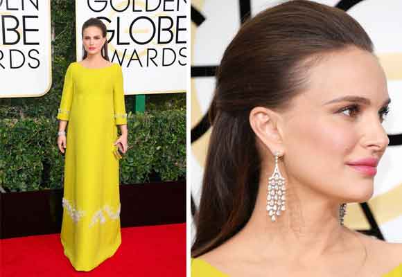 La elegantísima Natalie Portman con joyas de Tiffany´s