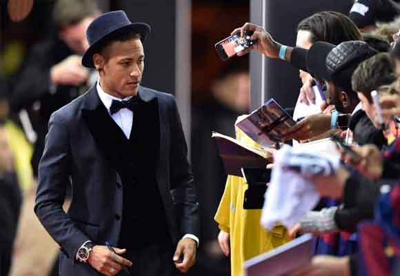 Neymar en la última gala del Balón de Oro